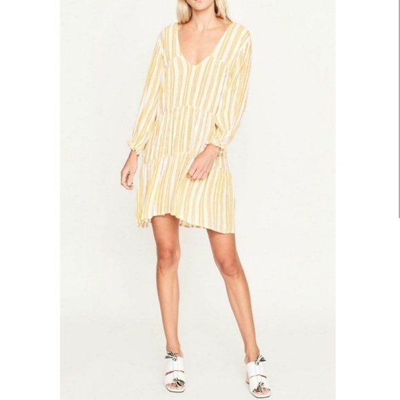 Faithfull The Brand Le Gallion Dress in Azure Stripe - US 4 - Picture 1 of 8